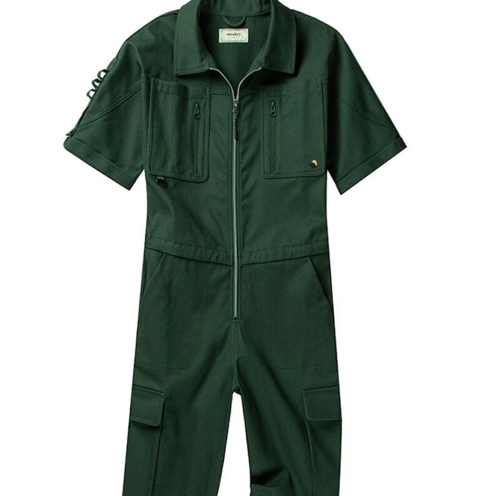 Wondery Juniper Camp Jumpsuit, Forest